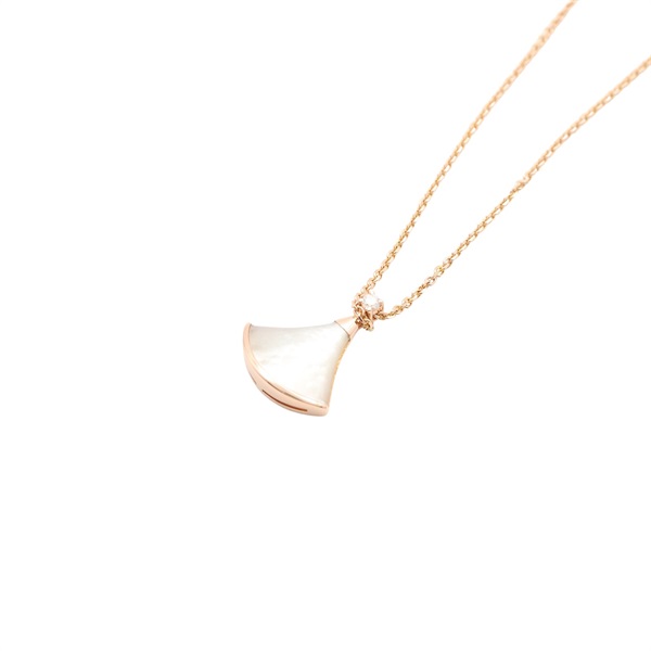 BVLGARI 寶格麗 Divas’ Dream 項鍊 18K玫瑰金 母貝 鑽石 350581