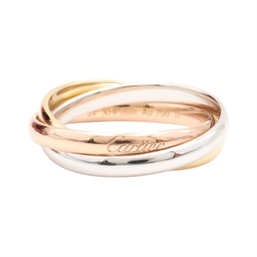 Cartier 卡地亞 Trinity Small #54 三環戒指 18K 三色三金 B4235100