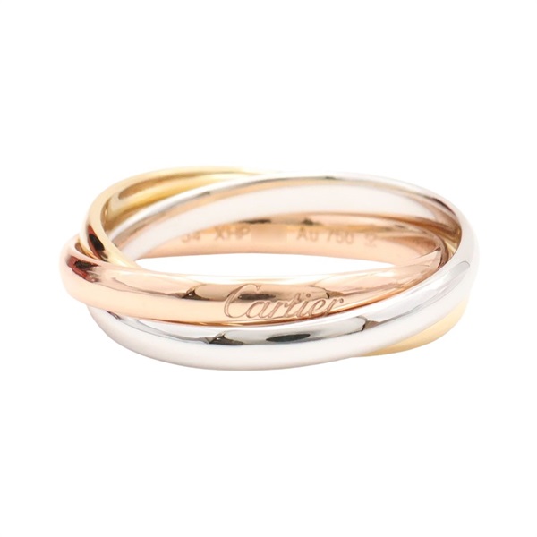 Cartier 卡地亞 Trinity Small #54 三環戒指 18K 三色三金 B4235100