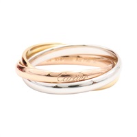 Cartier 卡地亞 Trinity Small #54 三環戒指 18K 三色三金 B4235100