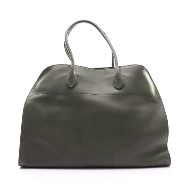 THE ROW Soft Margaux 17 肩背包 暗綠 牛皮 W1254