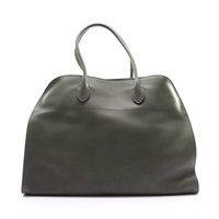 THE ROW Soft Margaux 17 肩背包 暗綠 牛皮 W1254
