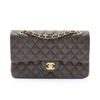 CHANEL 香奈兒 COCO 25 肩背包 綠色 荔枝紋 牛皮 金釦 A01112