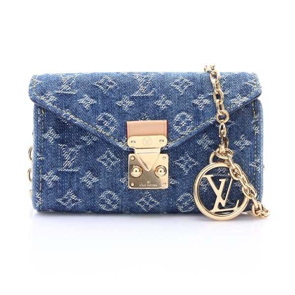 LOUIS VU ITTON LV 路易威登 Pouch Metis 肩背包 藍色 原花丹寧布 M4622Z