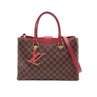 LOUIS VUITTON LV 路易威登 Riverside 兩用包 棕色 棋盤格帆布 N40052