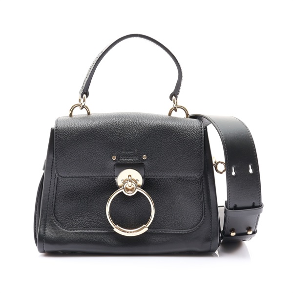 Chloe 克羅伊 Mini Tess Day 兩用包 黑色 牛皮 CHC22SS143G33
