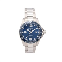 LONGINES 浪琴表HydroConquest 腕錶 藍色錶盤 不鏽鋼 L3.782.4.96.6