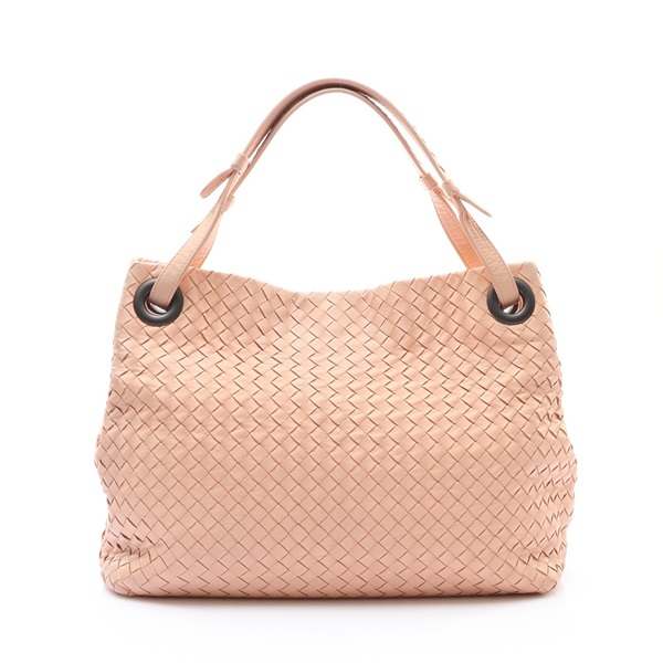 BOTTEGA VENETA BV 寶緹嘉 Intrecciato 肩背包 粉色 編織牛皮