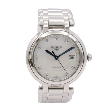 LONGINES 浪琴表 PrimaLuna Moonphase 腕錶 母貝錶盤 不鏽鋼 11PD鑽石 L8.113.4.87.6