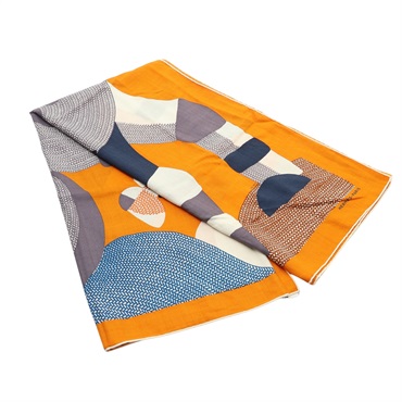 HERMES 愛馬仕 Mon Premier Galop Shawl 140 方巾 橘色 喀什米爾 H243973S 06