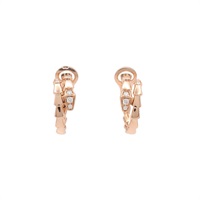 BVLGARI 寶格麗 Serpenti Viper 耳環 18K玫瑰金 鑽石 359949