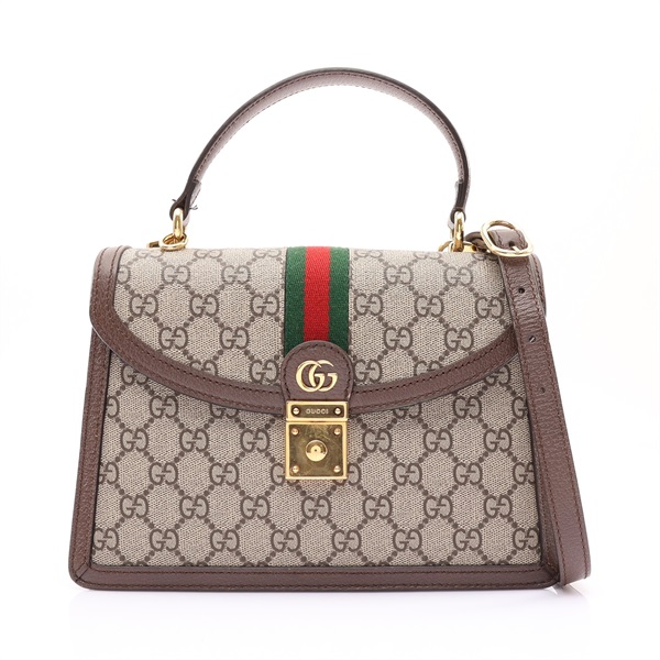 GUCCI 古馳 Ophidia medium 兩用包 棕色 GG Supreme帆布 651055