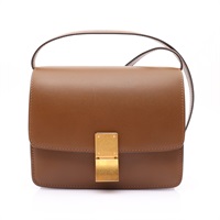 CELINE 賽琳 肩背包 棕色 牛皮 189183DLS.04FG