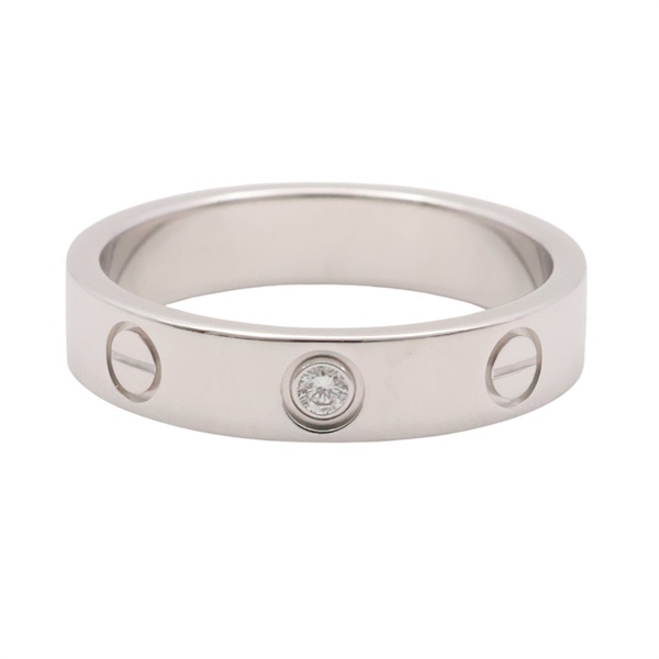 Cartier 卡地亞 Mini Love Ring 戒指 51 單鑽 18K白金 B4050500