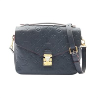 LOUIS VUITTON LV 路易威登 Pochette Metis MM 兩用包 藍色 原花壓紋牛皮 M44071