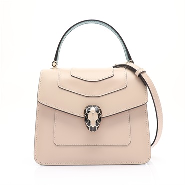 BVLGARI 寶格麗 Serpenti Forever Small 兩用包 淺褐色 牛皮 288098