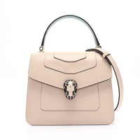 BVLGARI 寶格麗 Serpenti Forever Small 兩用包 淺褐色 牛皮 288098