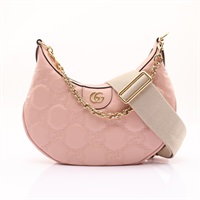 GUCCI 古馳 GG Matelasse Small 肩背包 粉色 牛皮 739709