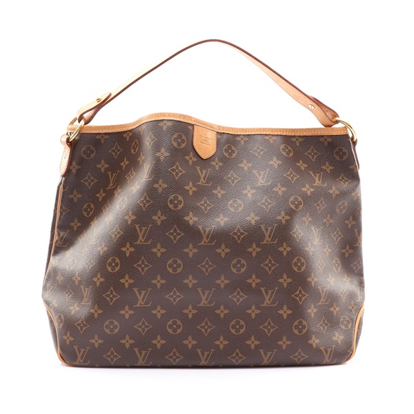 LOUIS VUITTON LV 路易威登 Delightful MM 肩背包 棕色 原花帆布 M40353