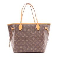 LOUIS VUITTON LV 路易威登 Neverfull MM 托特包 肩背包 棕色 原花帆布 M41177