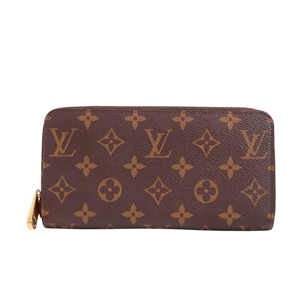 LOUIS VUITTON LV 路易威登 拉鍊長夾 棕色 原花帆布 M42616