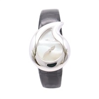 Chopard 蕭邦 Casmir 腕錶 母貝錶盤 黑色皮帶 18K白金 43/6701