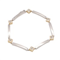 JEWELRY 無品牌珠寶 手鏈 鑽石 18K白/黃金 Diamond 13.2g
