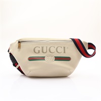 GUCCI 古馳 腰包 米色 牛皮 530412