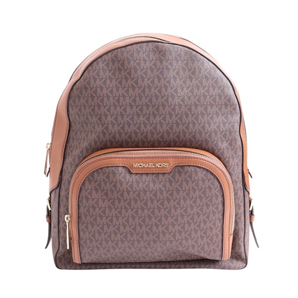 MICHAEL KORS 麥可寇斯 Jaycee 後背包 棕色 牛皮 帆布 35S2G8TB7B