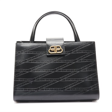 BALENCIAGA 巴黎世家 手提包 黑色 牛皮 缺肩背帶 580664