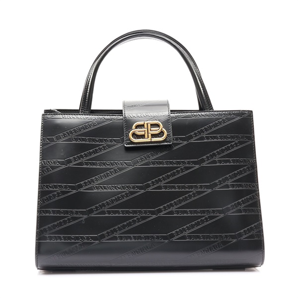 BALENCIAGA 巴黎世家 手提包 黑色 牛皮 缺肩背帶 580664