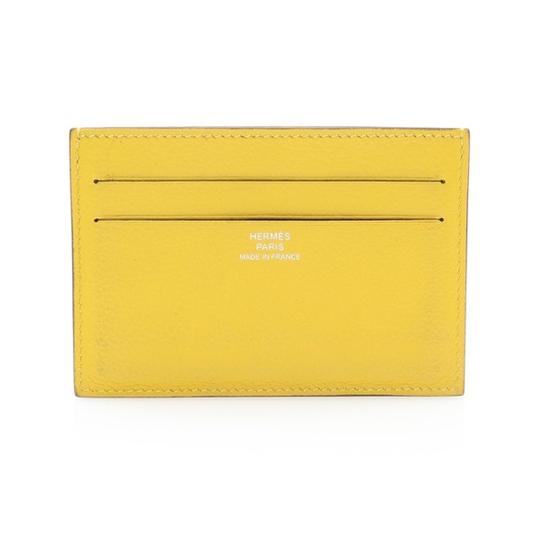 HERMES 愛馬仕 Citizen Twill 卡夾 名片夾 那不勒斯黃 Evercolor牛皮 D刻 H084439CA