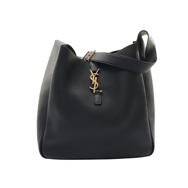 SAINT LAURENT 聖羅蘭 LE 5 A 7 Supple Large 肩背包 黑色 牛皮 753837