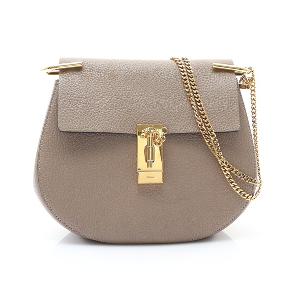 Chloe 克羅伊 Drew Medium 肩背包 灰褐色 牛皮 3S1032-944