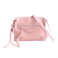 BALENCIAGA 巴黎世家 Neo Classic 肩背包 粉色 牛皮 671477