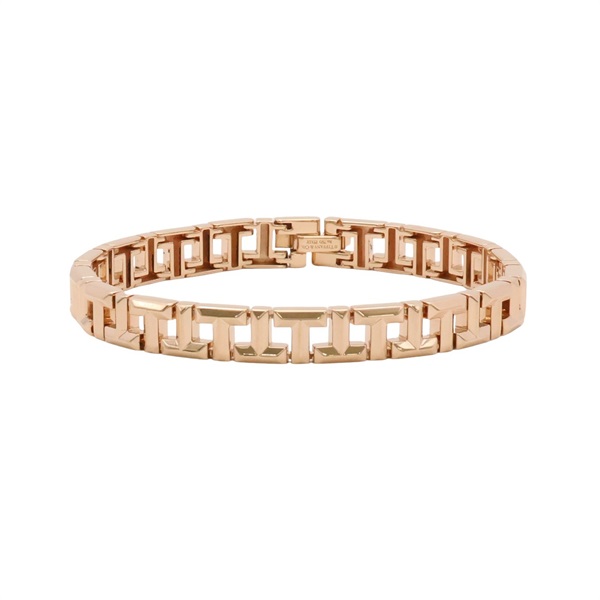 Tiffany & Co 蒂芬妮 T True Narrow 手鏈 18K玫瑰金