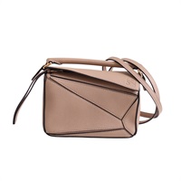 LOEWE 羅威 Mini Puzzle 兩用包 淺褐色 牛皮 A510U95X37
