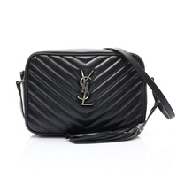SAINLAURENT YSL 聖羅蘭 Lou Camera Bag 肩背包 黑色 牛皮 715232