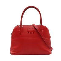 HERMES 愛馬仕 Bolide 27 兩用包 卡薩克紅 Epsom牛皮 □R刻 銀扣 H041693CK