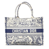 Dior 迪奧 Book Tote 中號 手提包 藍/米色 帆布 M1296ZTDT-808U