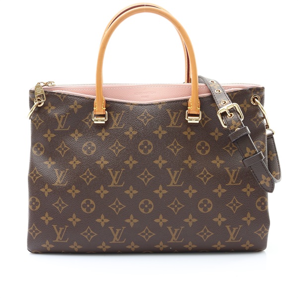 LOUIS VUITTON LV 路易威登 PALLAS 兩用包 棕色 原花帆布 M40468