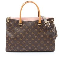 LOUIS VUITTON LV 路易威登 PALLAS 兩用包 棕色 原花帆布 M40468