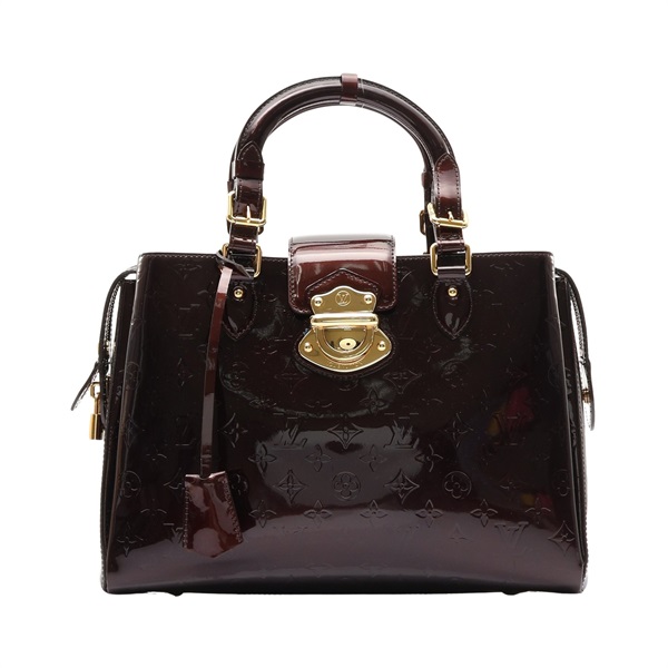 LOUIS VUITTON LV 路易威登 Melrose Avenue 手提包 酒紅色 漆皮 M93757