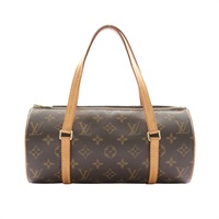 LOUIS VUITTON LV 路易威登 Papillon 26 手提包 棕色 原花帆布 M51386