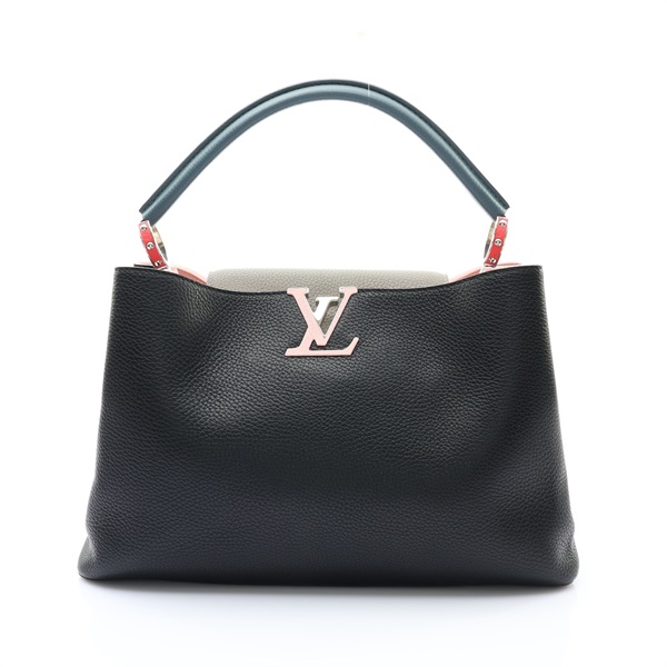 LOUIS VUITTON LV 路易威登 Capucines GM 手提包 黑/多色 牛皮 M92387