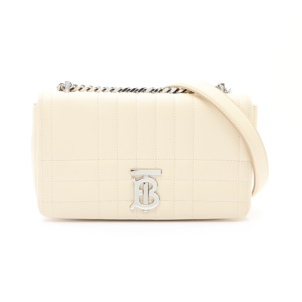 BURBERRY 巴寶莉 Lola Chain 肩背包 香草白色 羊皮 80595161