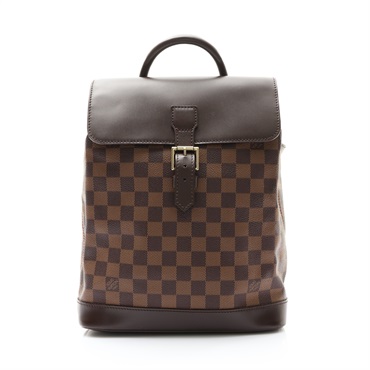 LOUIS VUITTON LV 路易威登 Soho 後背包 棕色 棋盤格帆布 N51132
