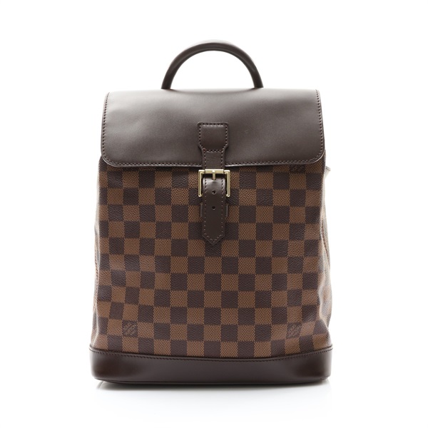 LOUIS VUITTON LV 路易威登 Soho 後背包 棕色 棋盤格帆布 N51132