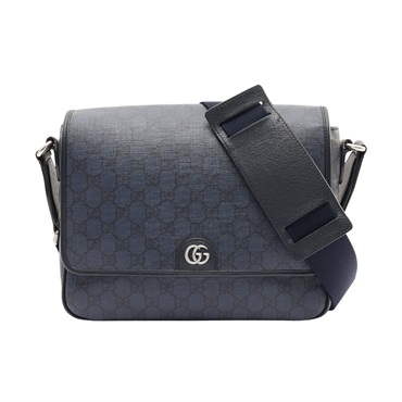 GUCCI 古馳 Ophidia GG Supreme Messenger 肩背包 海軍藍 帆布 761741