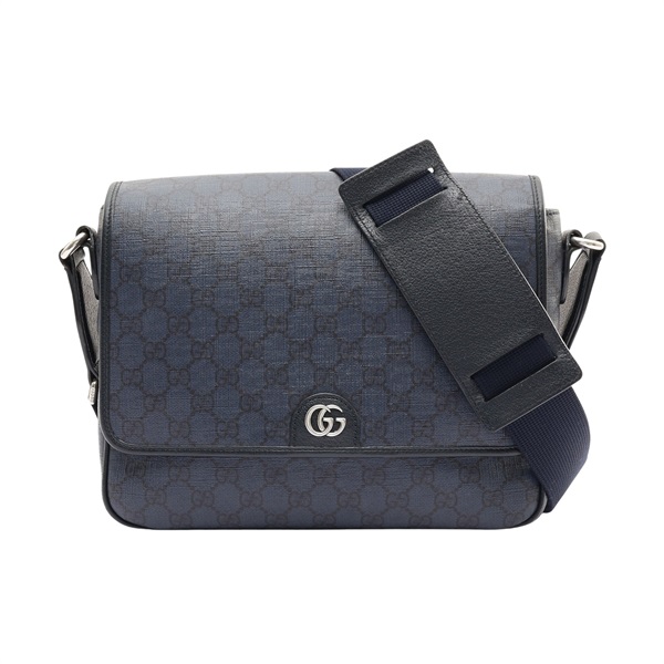 GUCCI 古馳 Ophidia GG Supreme Messenger 肩背包 海軍藍 帆布 761741